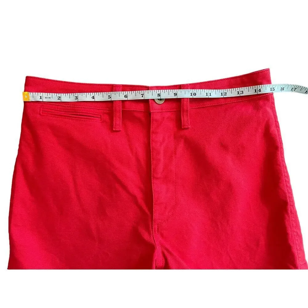 Madewell Women's High Waist Shorts - Red